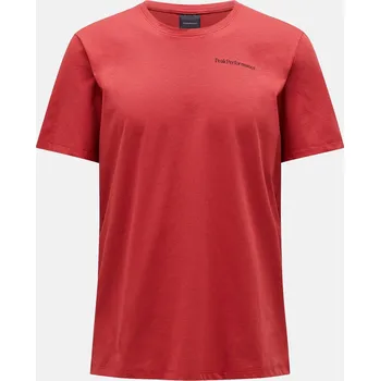 Pánské Tričko s krátkým rukávem PEAK PERFORMANCE M EXPLORE LOGO TEE G78790030_5CM – Vínová XL