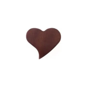 kartáč na vlasy Kartáček na vlasy pro novorozence - srdíčko - hruškové dřevo