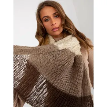 Šátek Dámská šála SPIRIT hnědo-béžová