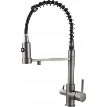 Vodovodní baterie Kuchyňská stojánková baterie WaterMark PILLY šedá