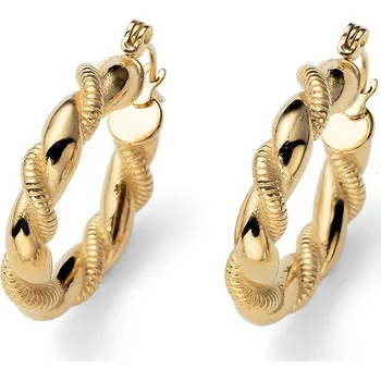 Šperk Oliver Weber Stylové kruhové pozlacené náušnice Twisty 23035G + 2 měsíce na vrácení zboží