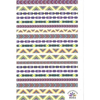 Samolepky na nehty samolepící tenké vzory ornamenty R056