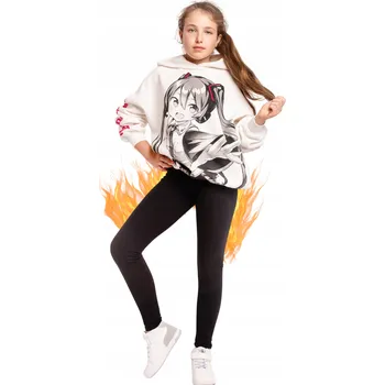 Legíny New York Style dlouhé černé bavlněné velikost 158