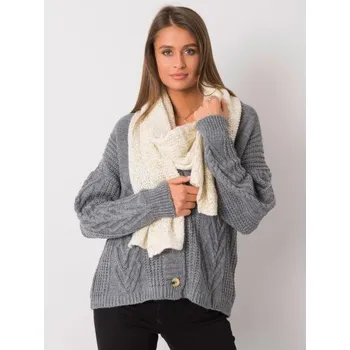 Šátek Dámská šála se zlatou nití PAUL v barvě ecru