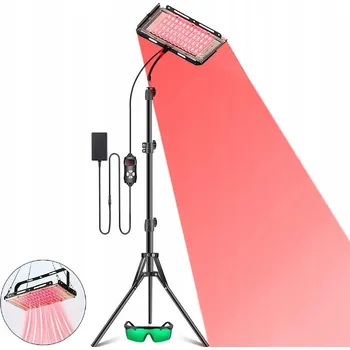 Lampa pro světelnou terapii LÉČIVÁ LAMPA LED TERAPIE ČERVENÝM SVĚTLEM NA STATIVU 12V 96LED