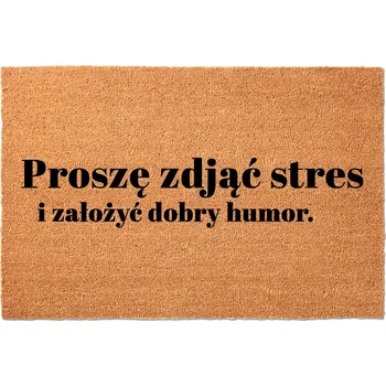 Rohožka Hotová gumová kokosová rohožka 40 x 60 cm