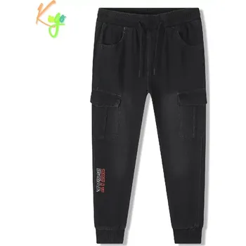 Chlapecké kalhoty Chlapecké riflové tepláky - kalhoty Kugo CK0934 černé
