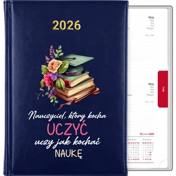 Kalendář Knižní kalendář 2026 A5 modrý