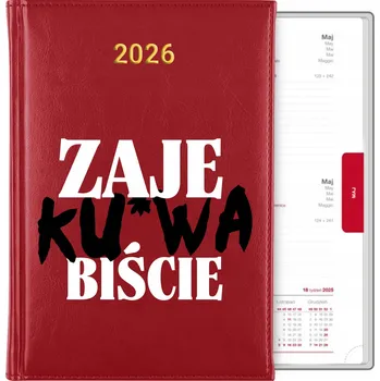 Kalendář Knižní kalendář 2026 A5 červený