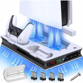 Hra pro PlayStation 5 Chladicí stanice pro PS5 s nabíječkou DualSense a úložným prostorem pro příslušenství