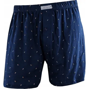 Pánská móda 4XL PÁNSKÉ BOXERKY TMAVĚ MODRÉ VELKÁ VELIKOST