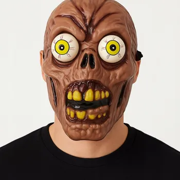 Karnevalová maska Maska na obličej del-sol latexová hnědá