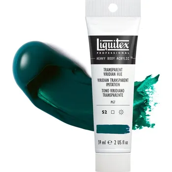 Vodová barva Akrylová barva Liquitex Heavy Body - Transparent Viridian Hue