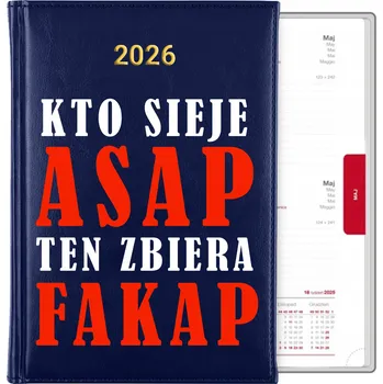 Kalendář Knižní kalendář 2026 A5 modrý