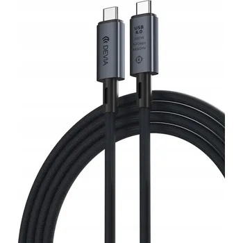 Datový kabel Kabel Devia USB typ C - USB typ C 1 m černý