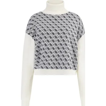 Dámský svetr Dámský Svetr GUESS LS MN AUBREY 4G SWTR W5BR23Z3JD2-F0YU – Šedá XL