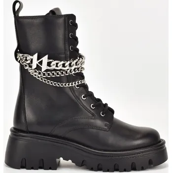 Dámské tenisky Dámské Boty KARL LAGERFELD KOMBAT KC HI LACE CHAIN KL45376-000 – Černá 39