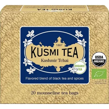 Čaj Černý čaj KASHMIR TCHAI Kusmi Tea 20 mušelínových sáčků
