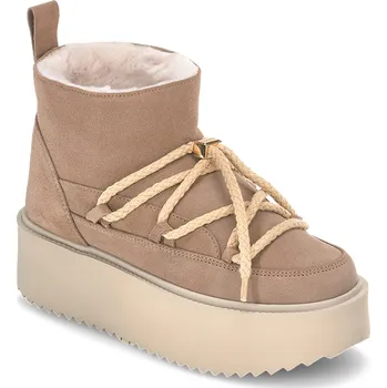 Dámská zimní obuv Dámské Zimní boty INUIKII CLASSIC LOW PLATFORM 75204-004 BEIGE – Béžová 40