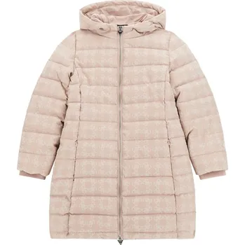 Dívčí bunda Dětská Zimní prošívaná bunda GUESS LS HOODED PUFFER W/ZIP J4BL25WGLW2-F6CX – Růžová 7