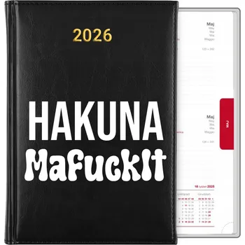 Kalendář Knižkový kalendář 2026 A5 černý