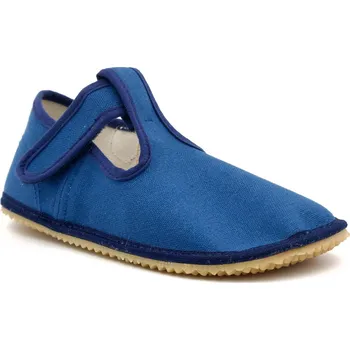 Chlapecké bačkory Beda Barefoot přezůvky BFN Playful užší pata/kotník – Just Blue Velikost: 31