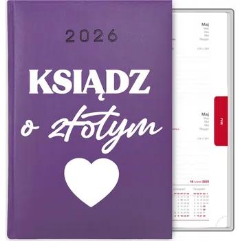 Kalendář Knihový kalendář 2026 A5 fialový