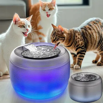 Miska pro psa FONTÁNA PÍTKO PRO KOČKY PSY MISKA AUTOMATICKÉ PÍTKO + FILTR TICHÁ