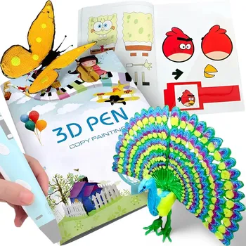 Propiska s 3D perem Kanza ZESZYT KSIĄZECZKA DO DŁUGOPISU 3D KANZA