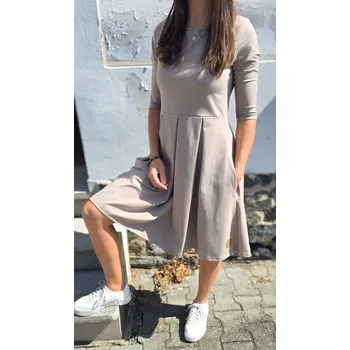 Dámské šaty Kulišárny Šaty ESMÉ PÍSKOVÁ VELIKOST: 40-42