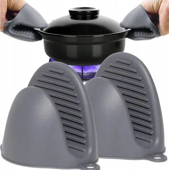 Chňapka SILIKONOVÉ KUCHYŇSKÉ RUKAVICE CHŇAPKY DO TROUBY 2 KS