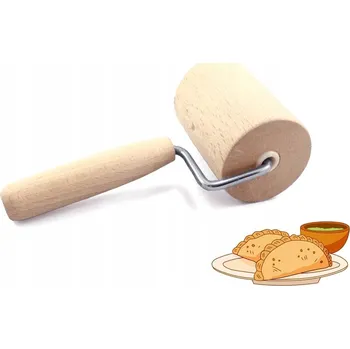Váleček na těsto TRADIČNÍ MALÝ VÁLEČEK S RUKOJETÍ NA TĚSTO, PLECHY, PIZZU, FORMIČKY, DŘEVO 18,5 cm