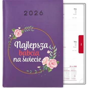 Kalendář Knihový kalendář 2026 A5 fialový