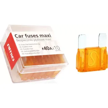 Autoelektrika Autopojistky MAXI kufřík 10ks 40A AMIO (02326)