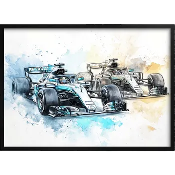 Obraz Plakát pro děti Auta Auta pro teenagery Dekorace na zeď Rámeček