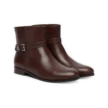 Dámské kozačky Polokozačky LAUREN RALPH LAUREN Brooke II 802974382002 Hnědá 38