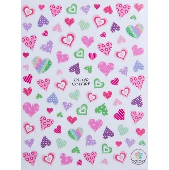 Samolepky na nehty – tenké, samolepicí, valentýnské motivy CA-140