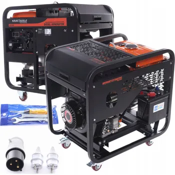 Elektrocentrála Přenosná elektrocentrála třífázová Kraft&Dele 6500 W na naftu