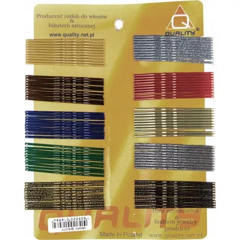 100x Ozdobné Spony Do Vlasů Kovové Kadeřnické Mix Podzim 5,5 cm