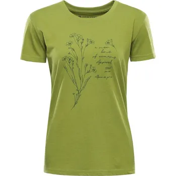 Dámské oblečení triko dámské krátké ALPINE PRO TERMESA 3 světle zelené