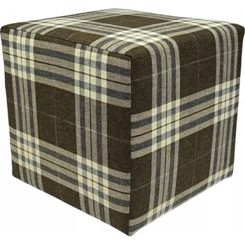 Taburet Taburet čalouněný Max Mebels hnědý