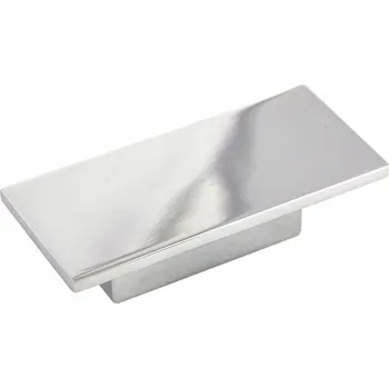 Nábytkové kování Nábytková úchytka knopka stříbrná matná 6,5 x 30 x 1,9 cm