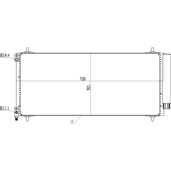 Výparník klimatizace Kondenzátor, klimatizace HART (614499)