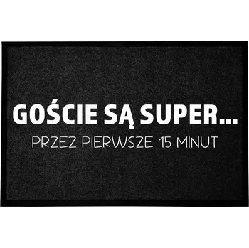 VSTUPNÍ ROHOŽKA MONOCHROM 40X60 ČERNÁ DEKORACE POTISK MÓDNÍ DÁREK