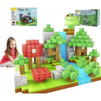 ostatní stavebnice STAVEBNICE STAVEBNICE, EDUKAČNÍ SADA 48 DÍLŮ, VELKÉ 3D PANELY