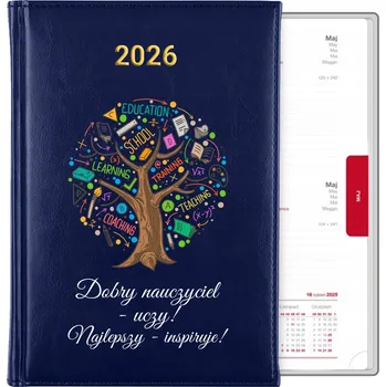 Kalendář Knižní kalendář 2026 A5 modrý