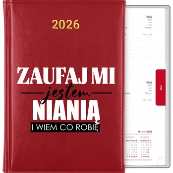 Kalendář Knižní kalendář 2026 A5 červený