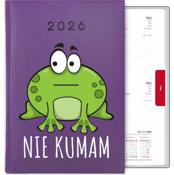 Kalendář Knihový kalendář 2026 A5 fialový