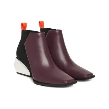 Dámské kozačky Polokozačky United Nude Ricky Mid 1095092316 Bordó 39