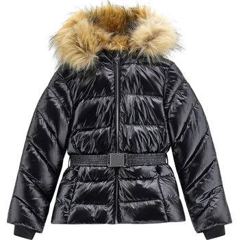 Dívčí oblečení Dětská Zateplená bunda GUESS HOODED REAL DOWN PUFFER W/ZIP J4BL01WGL50-JBLK – Černá 14